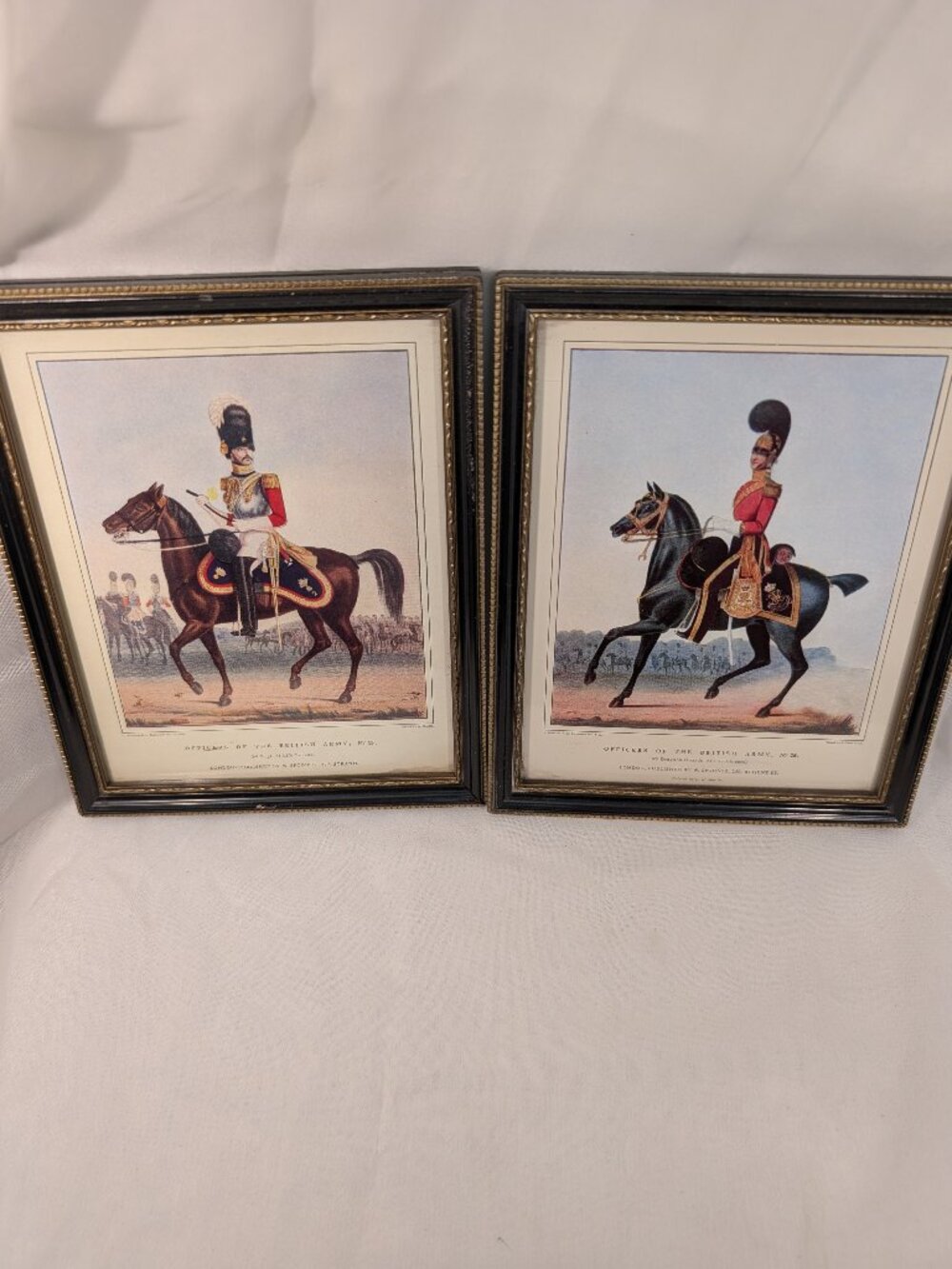 2 Period Color Prints of Officer Of British Military Organizations